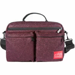 Manhattan Portage Midnight Albany Shoulder Bag -suitcase sale 1412MDN BUR FRONT