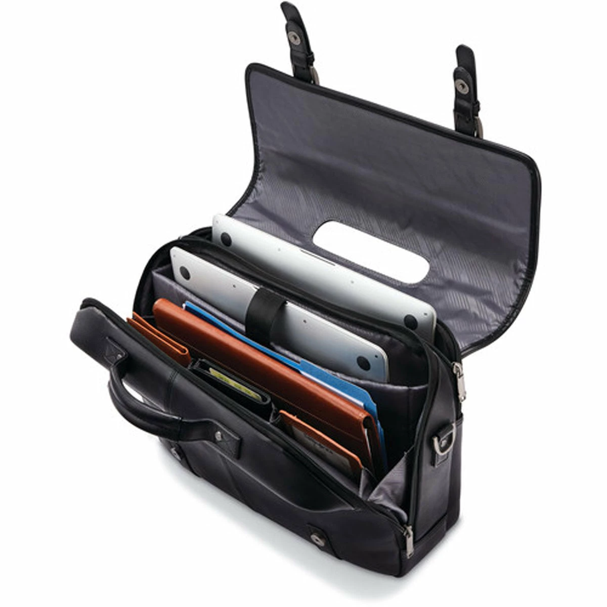 Samsonite Classic Leather Flapover 2 Samsonite Classic Leather Flapover - Image 2