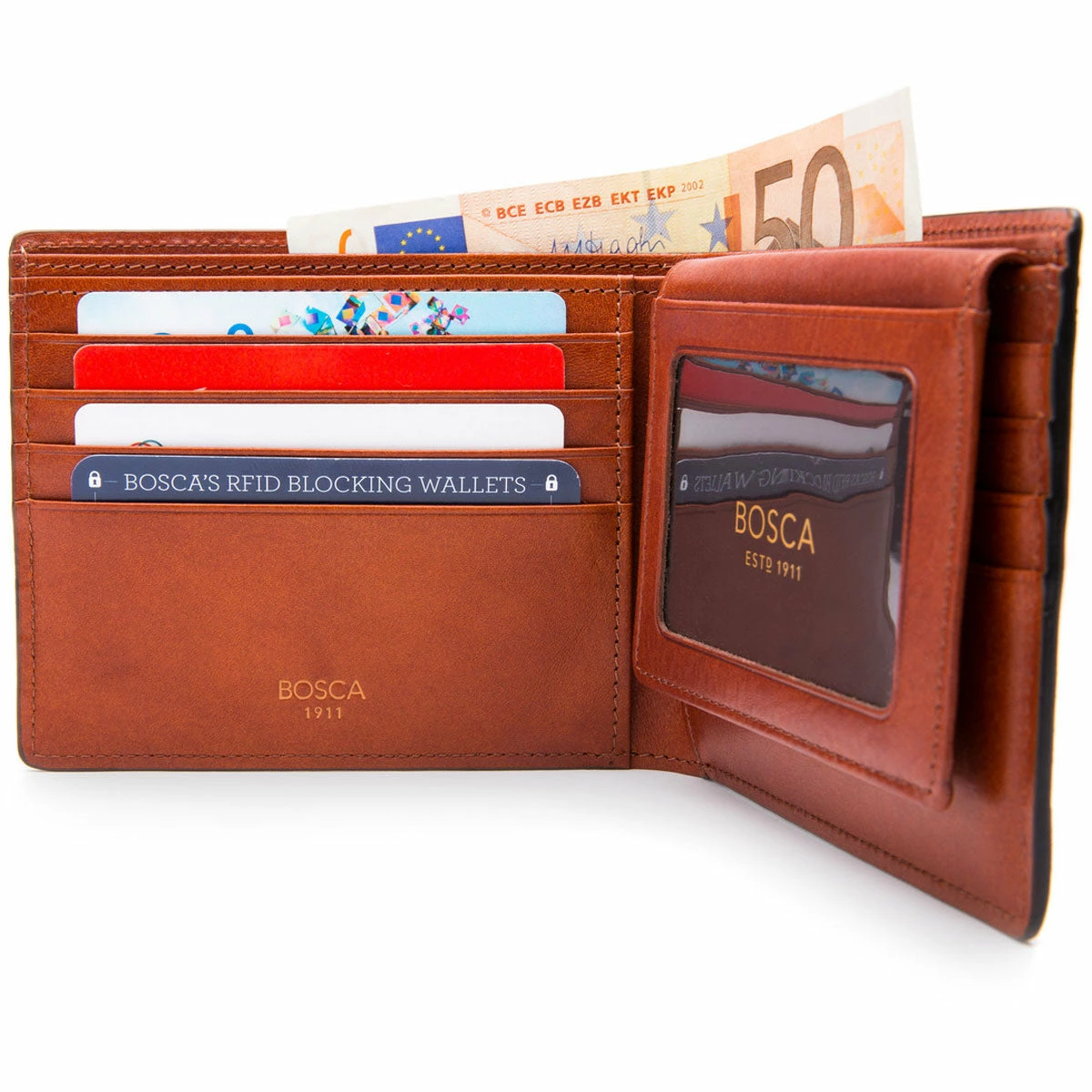 Bosca Dolce Euro Credit Wallet W/ID Passcase - RFID 3 Bosca Dolce Euro Credit Wallet W/ID Passcase - RFID - Image 3