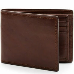 Bosca Dolce Euro 8 Pocket Deluxe Executive Wallet W/Passcase