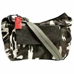 Bark N Bag Sauvignon Barc Camo Cotton Canvas Trimmed In Cork Sling