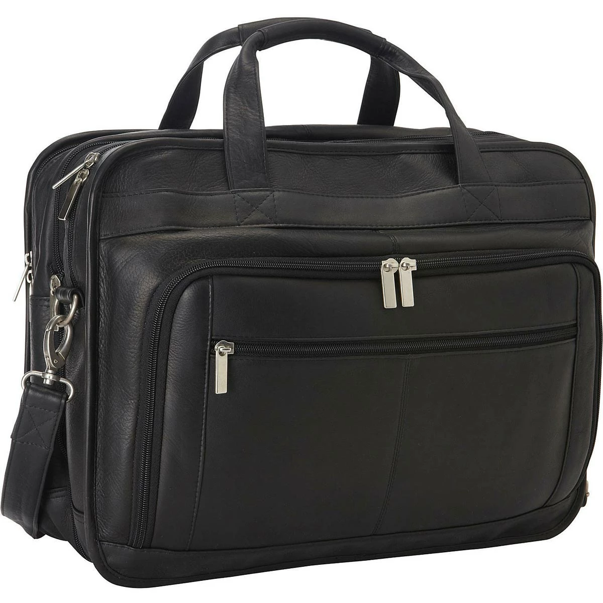 LeDonne Leather Oversized Laptop Briefcase 2 LeDonne Leather Oversized Laptop Briefcase - Image 2
