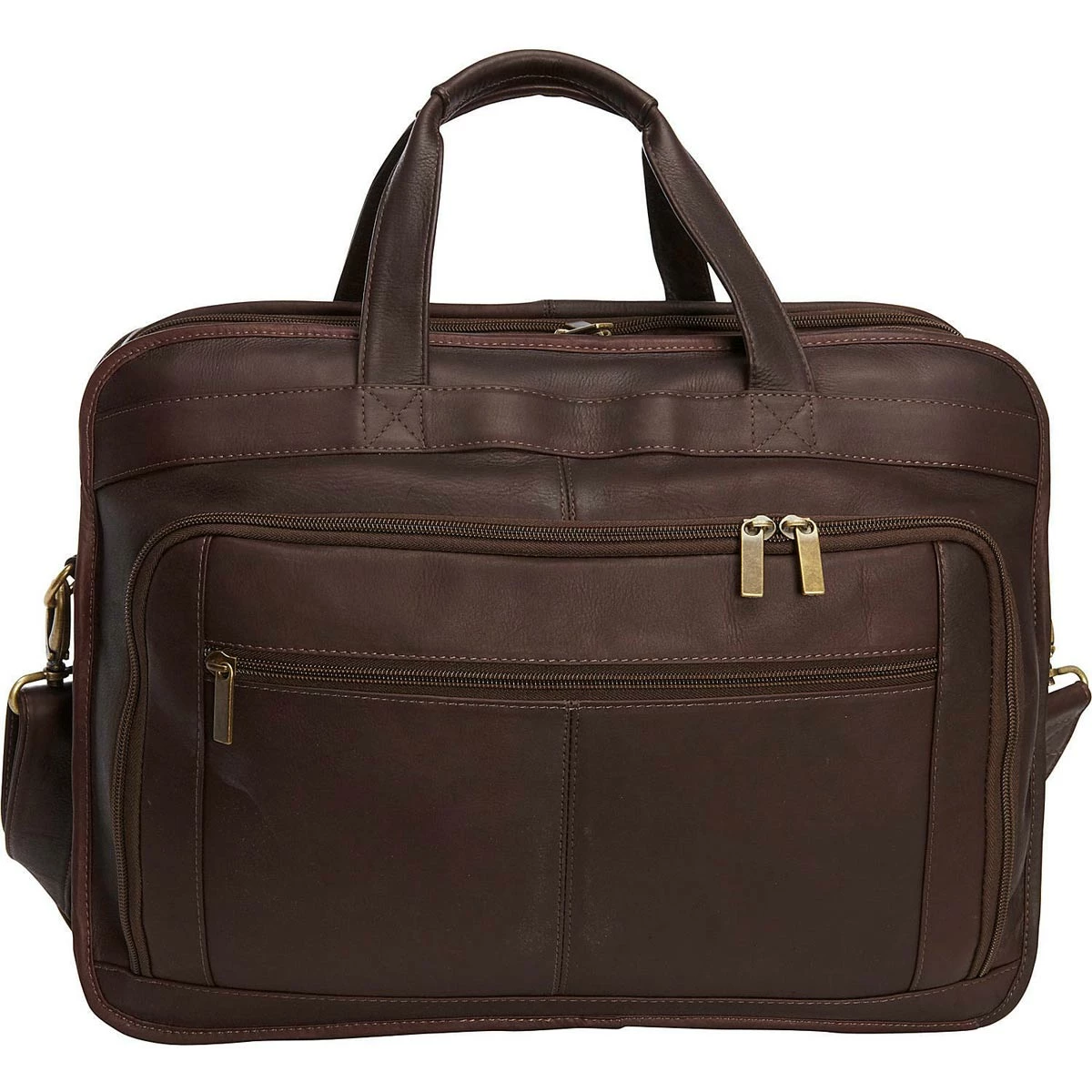 LeDonne Leather Oversized Laptop Briefcase 3 LeDonne Leather Oversized Laptop Briefcase - Image 3