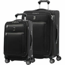 Travelpro Platinum Elite 2pc Spinner Set 17 Travelpro Platinum Elite 2pc Spinner Set -suitcase sale 2pcBLK