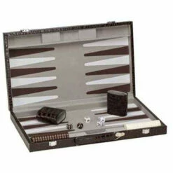 CHH Games 18" Deluxe Alligator Backgammon Set