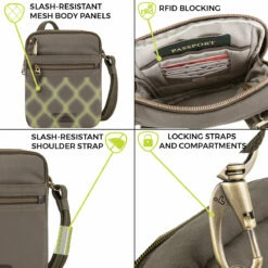 Travelon Anti-Theft Courier Small N/S Slim -suitcase sale 33306 840 6