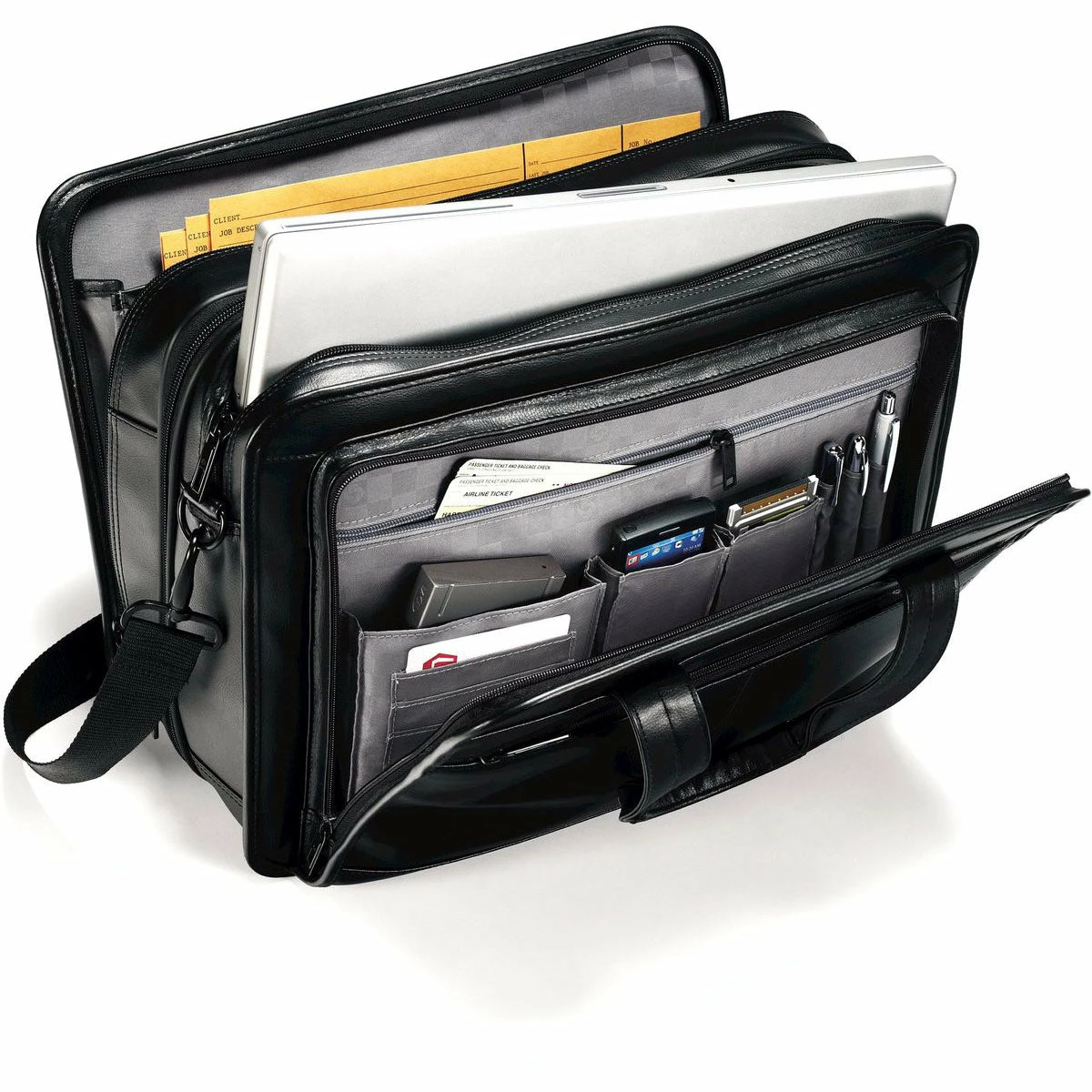Samsonite Leather Business Cases Expandable Business Case 2 Samsonite Leather Business Cases Expandable Business Case - Image 2