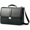 Samsonite Leather Business Cases Leather Flapover Case