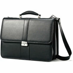 Samsonite Leather Business Cases Leather Flapover Case