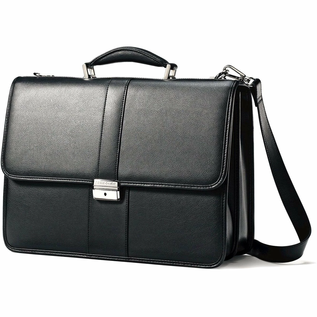 Samsonite Leather Business Cases Leather Flapover Case 1 Samsonite Leather Business Cases Leather Flapover Case