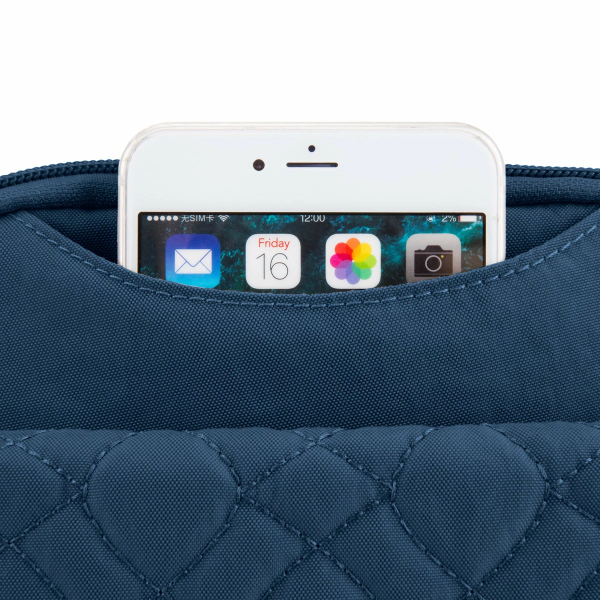 Travelon Anti-Theft Signature Quilted Slim Pouch 7 Travelon Anti-Theft Signature Quilted Slim Pouch - Image 7