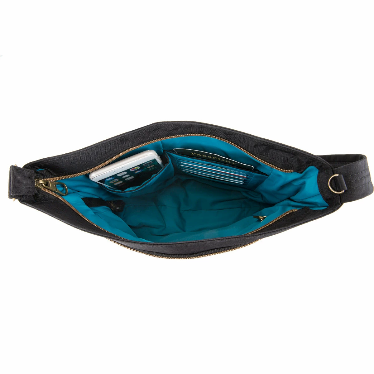 Travelon Anti-Theft Signature Double Zip Crossbody 5 Travelon Anti-Theft Signature Double Zip Crossbody - Image 5