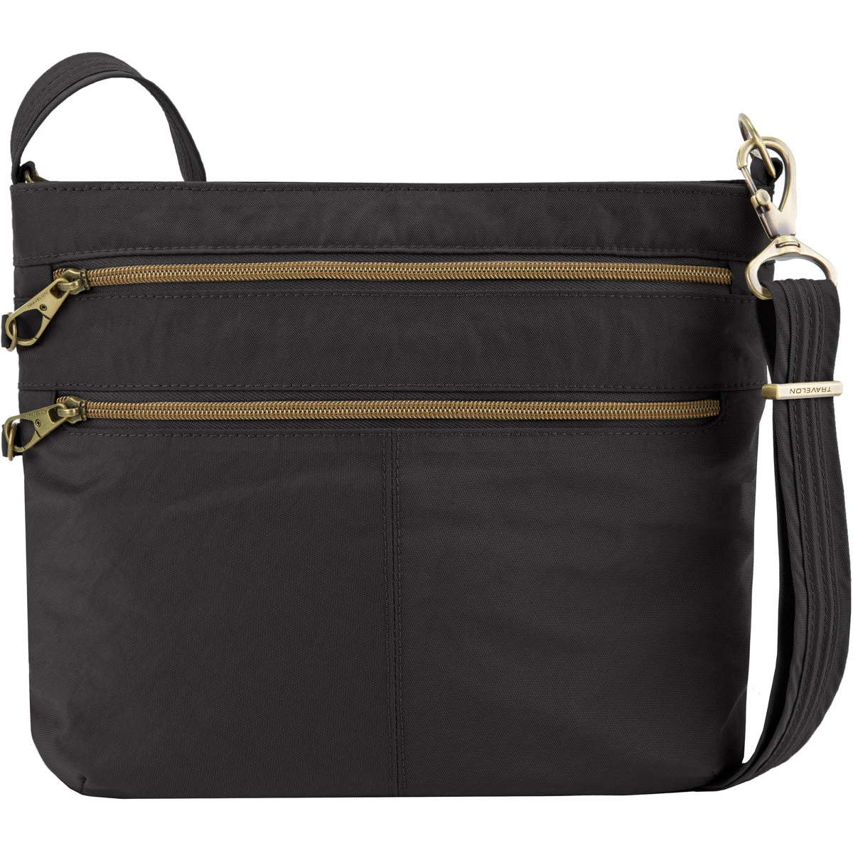 Travelon Anti-Theft Signature Double Zip Crossbody 1 Travelon Anti-Theft Signature Double Zip Crossbody