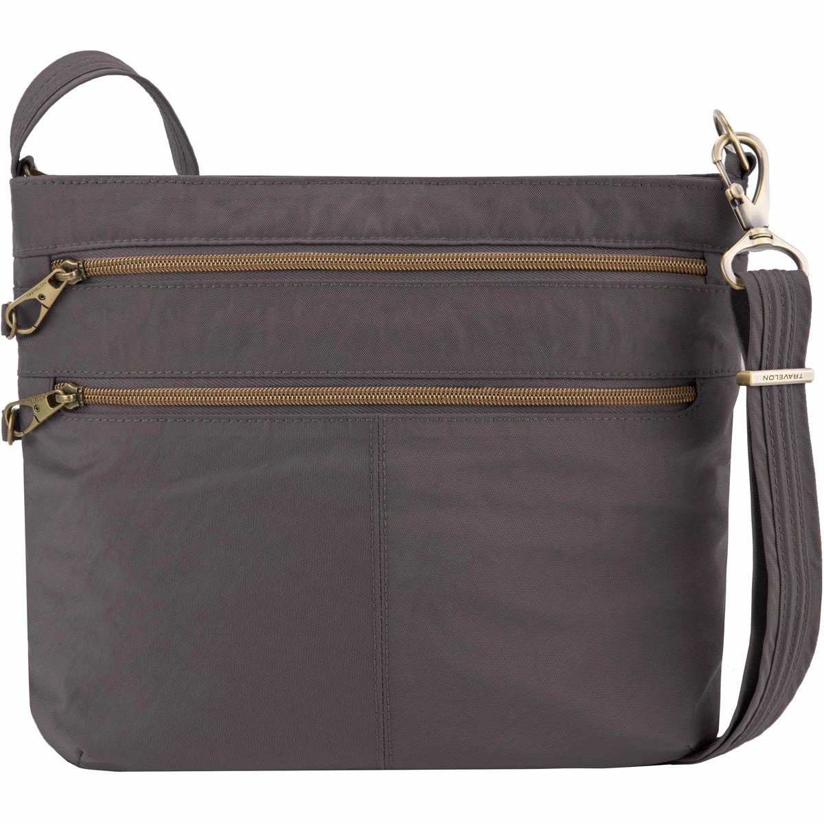 Travelon Anti-Theft Signature Double Zip Crossbody 3 Travelon Anti-Theft Signature Double Zip Crossbody - Image 3