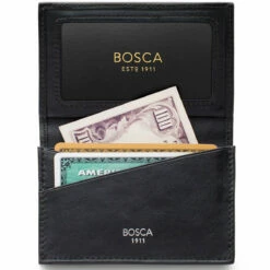 Bosca Nappa Vitello Gusset 2 Pocket Card Case W/ID - RFID 6 Bosca Nappa Vitello Gusset 2 Pocket Card Case W/ID - RFID -suitcase sale 449 100 5