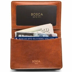 Bosca Dolce Gusset 2 Pocket Card Case W/ID - RFID -suitcase sale 449 217 5