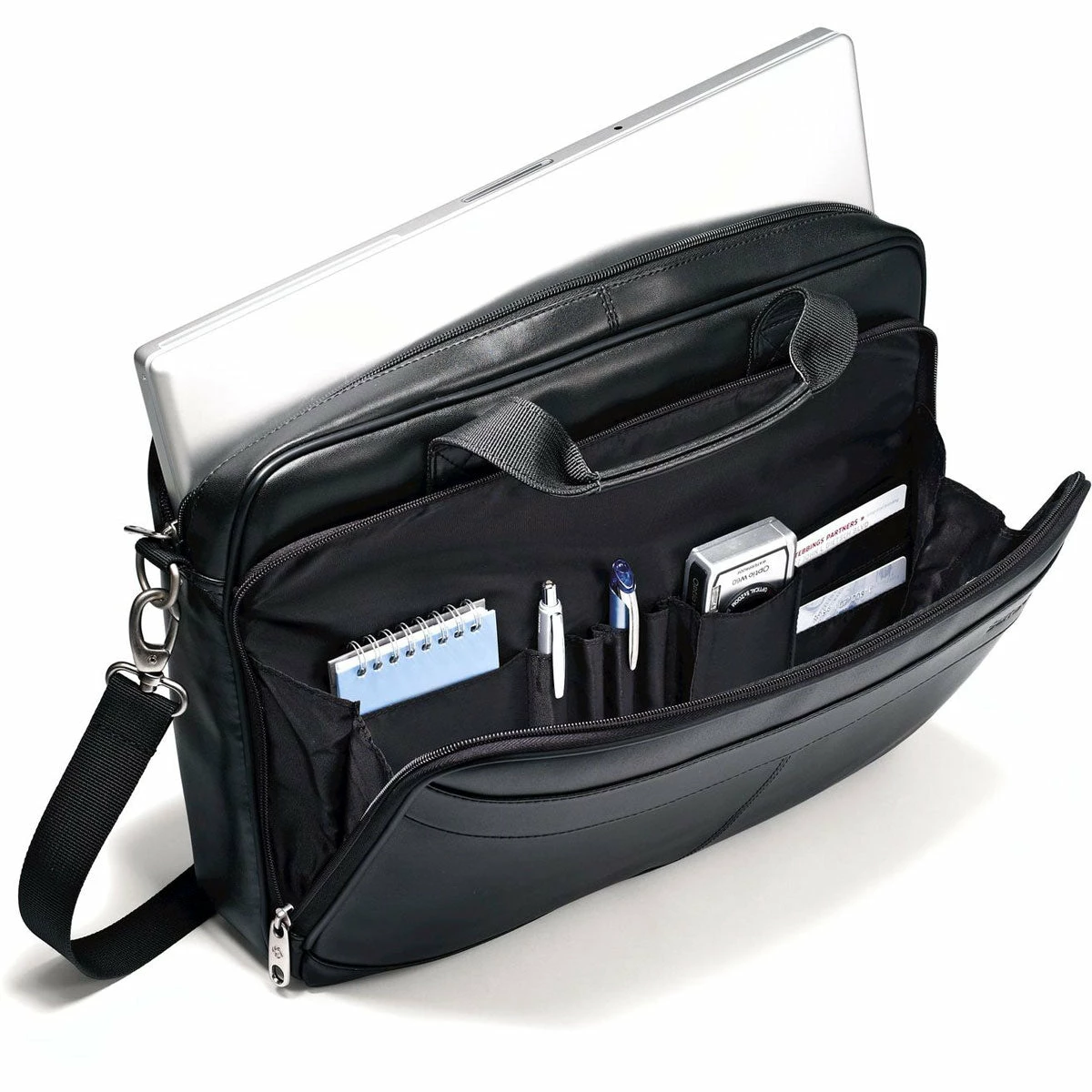 Samsonite Leather Business Cases Leather Slim Brief 2 Samsonite Leather Business Cases Leather Slim Brief - Image 2