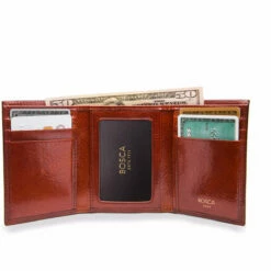 Bosca Old Leather Double ID Trifold - RFID -suitcase sale 53 32 5