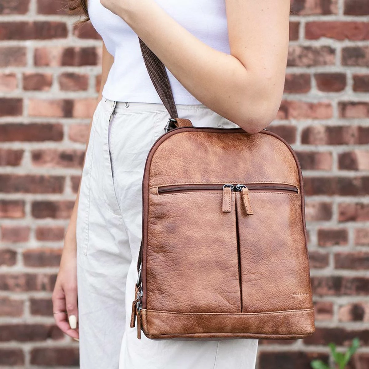 Jack Georges Buffed Small Convertible Backpack/Crossbody 6133 10 Jack Georges Buffed Small Convertible Backpack/Crossbody 6133 - Image 10