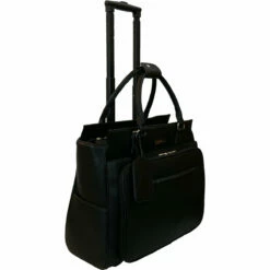 Cabrelli Fashion Executive Piper Pebble 15" Rollerbrief 17 Cabrelli Fashion Executive Piper Pebble 15" Rollerbrief -suitcase sale 716033U BLK Angle