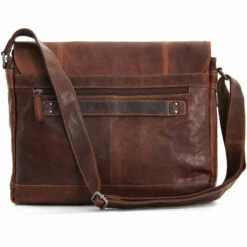 Jack Georges Voyager Full-Size Messenger Bag 7315 -suitcase sale 7315brn back