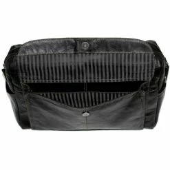 Jack Georges Voyager Zippered Briefcase With Front Flap Pocket 7316 -suitcase sale 7316blk flap open 5000x bee03489 5c5a 4adc bb60 79c008910ca9