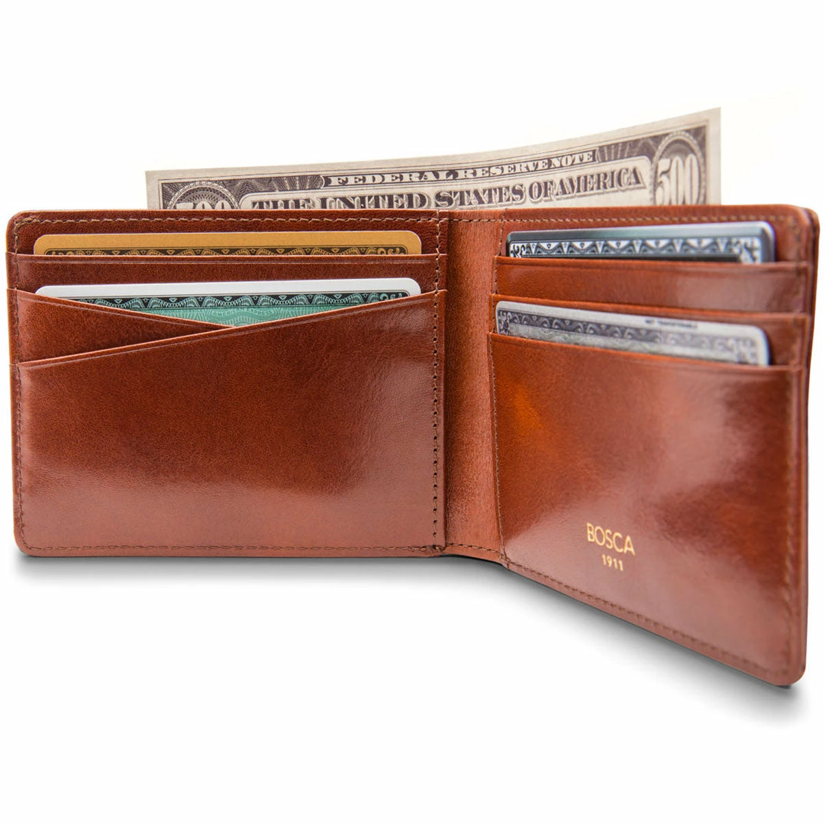 Bosca Old Leather Small BiFold Wallet 4 Bosca Old Leather Small BiFold Wallet - Image 4