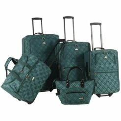 American Flyer Pemberly Buckles 5-Piece Luggage Set