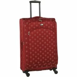 American Flyer Fleur De Lis 5-Piece Spinner Luggage Set 15 American Flyer Fleur De Lis 5-Piece Spinner Luggage Set -suitcase sale 85700 5 RED 3
