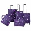 American Flyer Fireworks 5-Piece Spinner Luggage Set