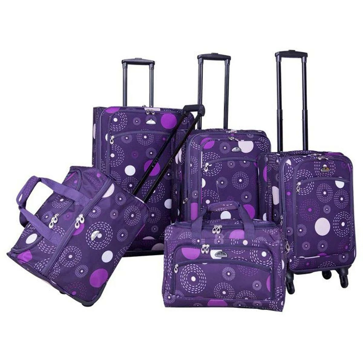 American Flyer Fireworks 5-Piece Spinner Luggage Set 1 American Flyer Fireworks 5-Piece Spinner Luggage Set