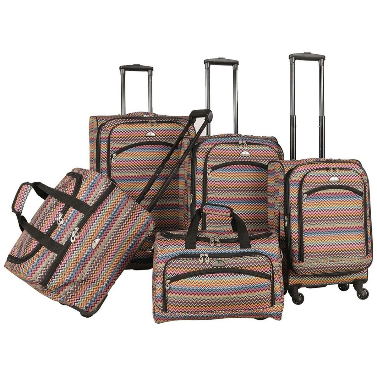American Flyer Gold Coast 5-Piece Spinner Luggage Set 1 American Flyer Gold Coast 5-Piece Spinner Luggage Set
