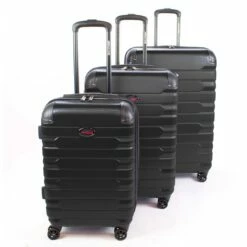 American Flyer Mina 3-Piece Hardside Spinner Luggage Set -suitcase sale AF142 ST3 BLK 1 scaled 1