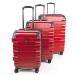 American Flyer Mina 3-Piece Hardside Spinner Luggage Set -suitcase sale AF142 ST3 RED 1 scaled 1