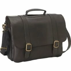 LeDonne Leather Classic Laptop Brief 9 LeDonne Leather Classic Laptop Brief -suitcase sale BR 01 CAFE 07783.1580319074