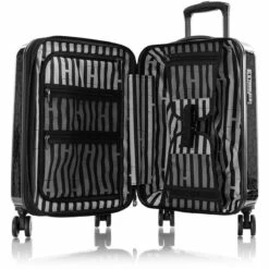 Heys Black Leopard 21" Fashion Spinner -suitcase sale BlackLeopard 21 open 1500x1500 57e654bb e5d4 4a45 81c4 a8f1525ee72e