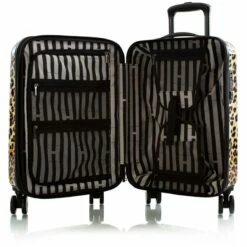 Heys Brown Leopard 21" Fashion Spinner -suitcase sale BrownLeopard 21 open 1500x1500 95db0c6e 0256 4bd8 bba3 bd661dc7dff5