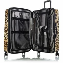 Heys Brown Leopard 30" Fashion Spinner 10 Heys Brown Leopard 30" Fashion Spinner -suitcase sale BrownLeopard 30 open 1500x1500 5be703aa ac2f 4451 bc57 7e2e44372dae
