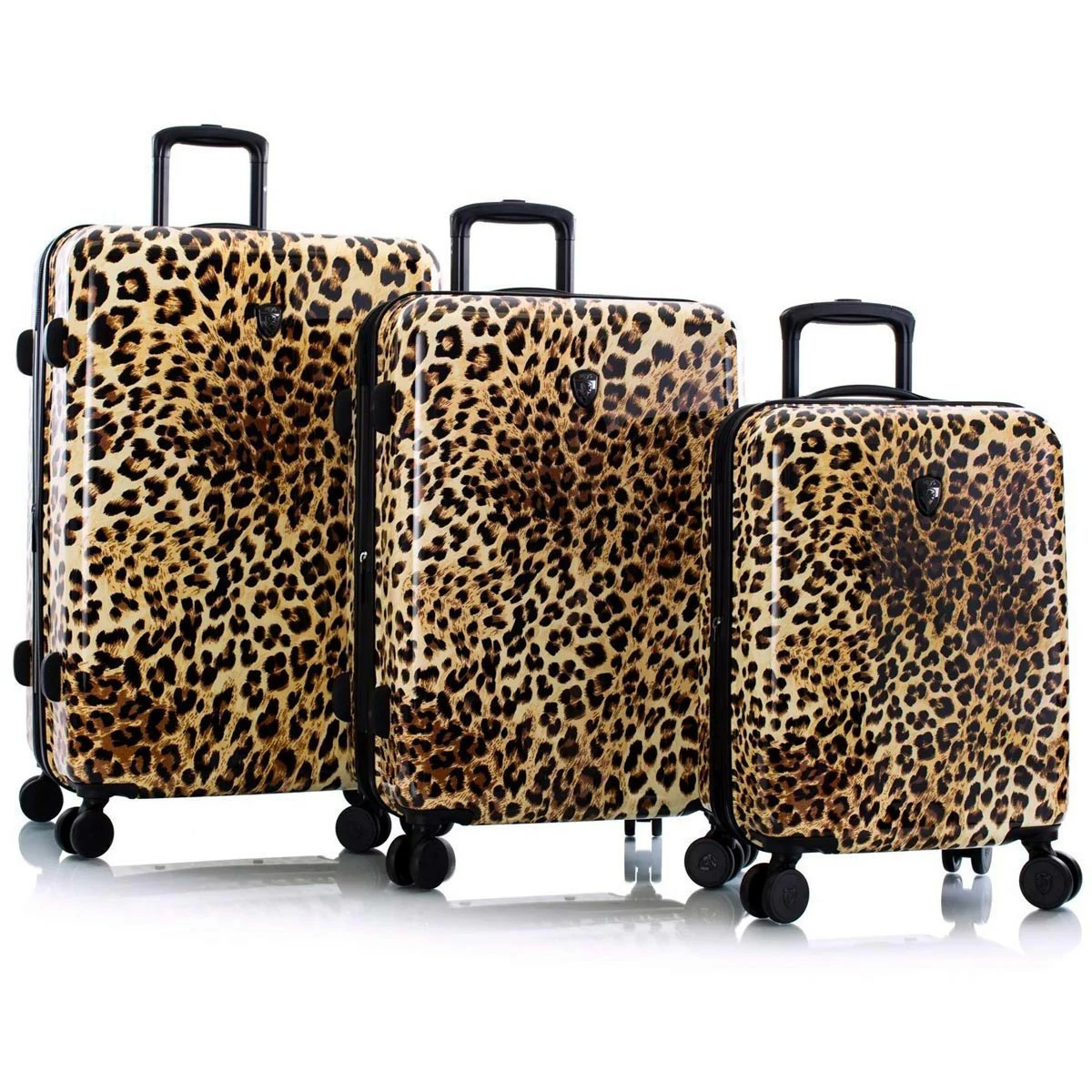 Heys Brown Leopard Fashion Spinner 3pc Set 1 Heys Brown Leopard Fashion Spinner 3pc Set