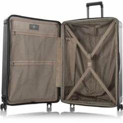 Heys EDGE 3 Piece Expandable Spinner Set -suitcase sale Edge 30 open gunmetal 1500x1500 14a16e61 5bdb 4434 b734 5ee2163fb94b