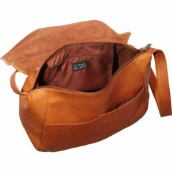 Ledonne Leather Classic Full Flap Should Bag -suitcase sale H 120C open 13949