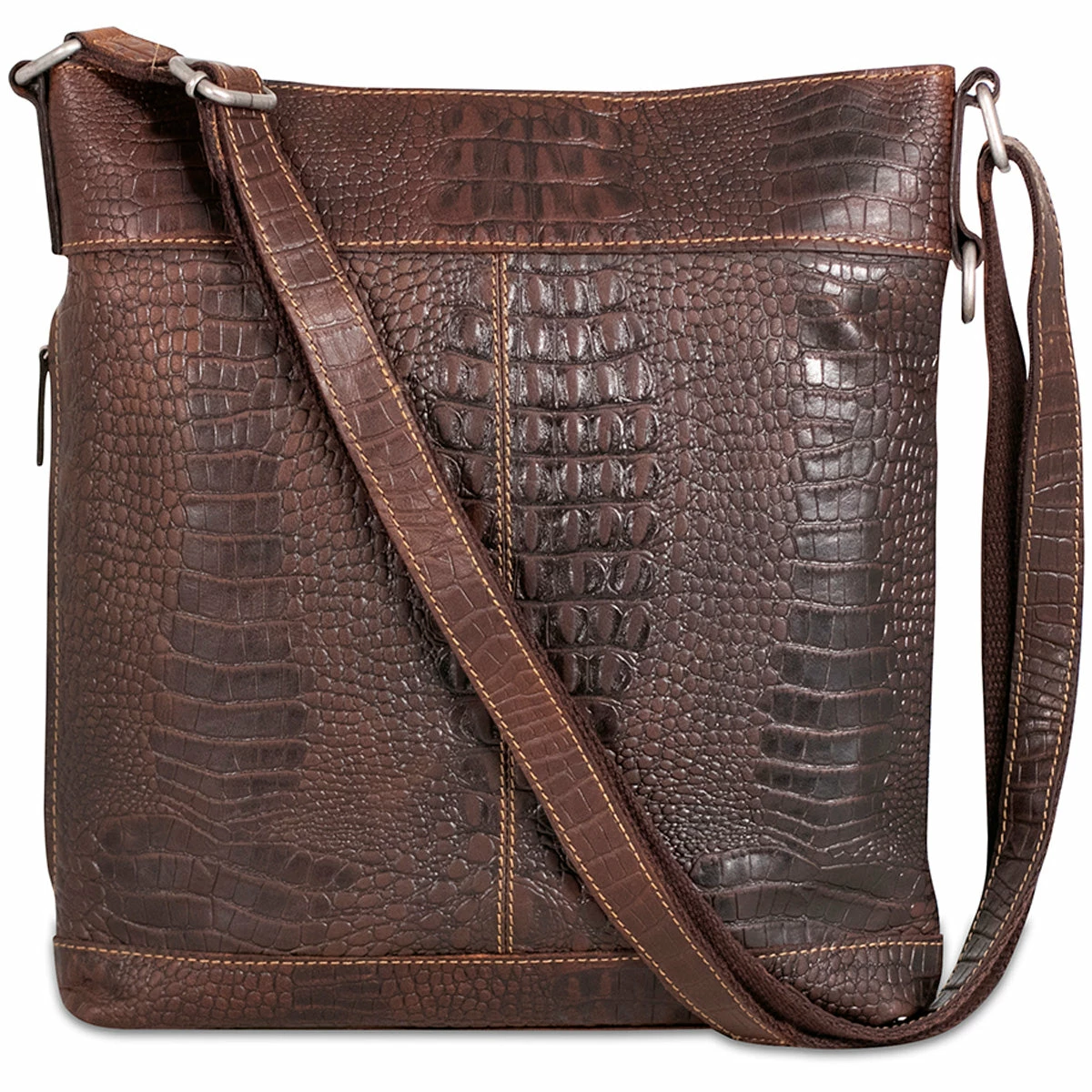Jack Georges Hornback Croco Crossbody Bag HB312 5 Jack Georges Hornback Croco Crossbody Bag HB312 - Image 5