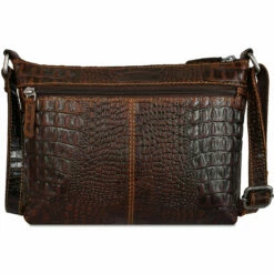 Jack Georges Hornback Croco Mini City Crossbody HB810 7 Jack Georges Hornback Croco Mini City Crossbody HB810 -suitcase sale HB810brn back