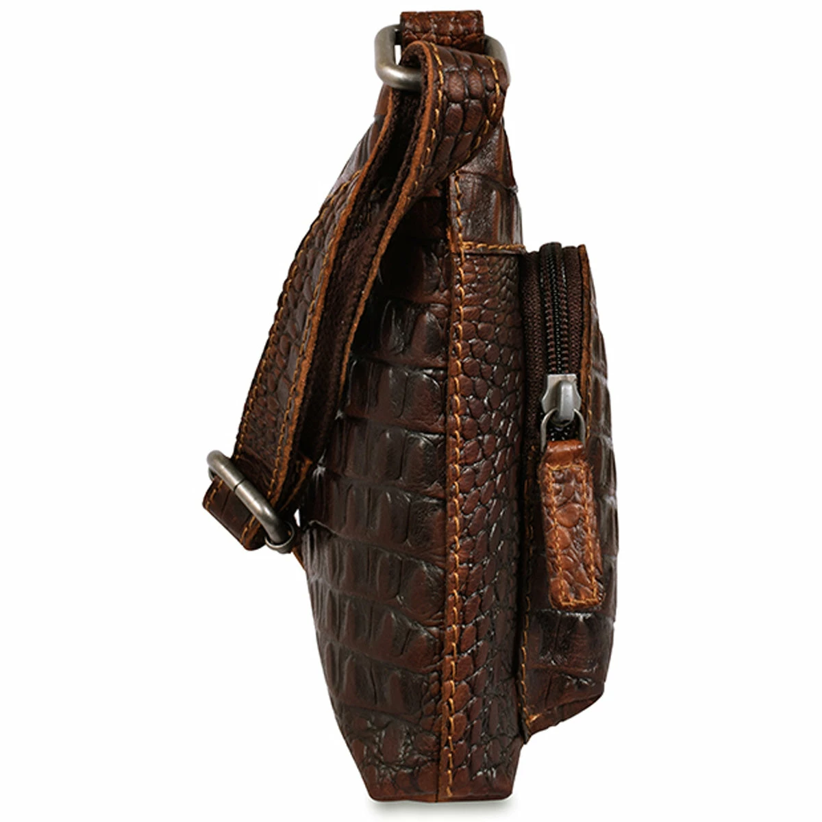 Jack Georges Hornback Croco Mini City Crossbody HB810 3 Jack Georges Hornback Croco Mini City Crossbody HB810 - Image 3