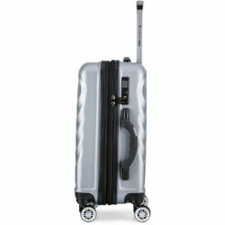 Luggage Tech Monaco SMART LUGGAGE 20" Carry On Spinner -suitcase sale Monaco Collection Silver Side 1024x1024 2x bb615e95 046d 4185 b8a5 6ad3164c9c8b