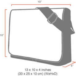 Manhattan Portage Hanover Messenger Bag -suitcase sale Sizechart1437