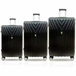 Tucci Bordo T0323 ABS 3pc Luggage Set 12 Tucci Bordo T0323 ABS 3pc Luggage Set -suitcase sale T0323 03PC BLK