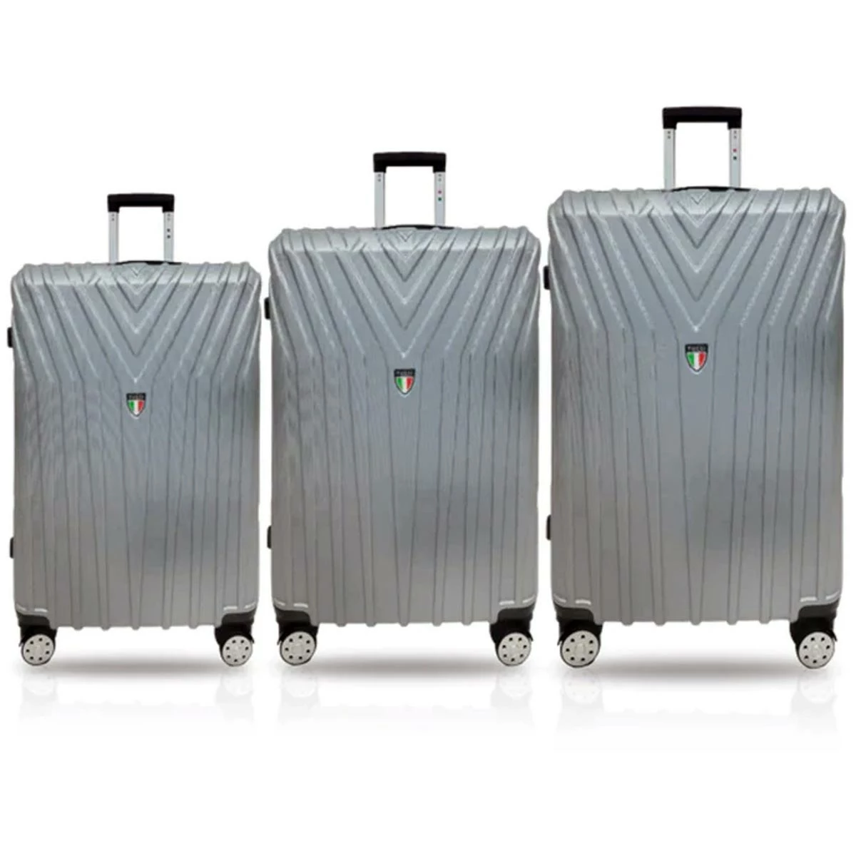 Tucci Bordo T0323 ABS 3pc Luggage Set 2 Tucci Bordo T0323 ABS 3pc Luggage Set - Image 2