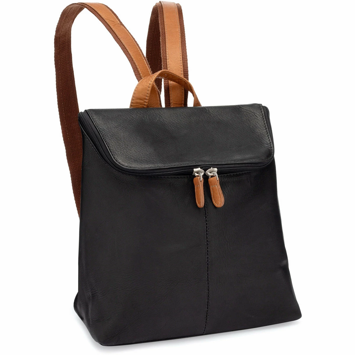 LeDonne Leather Accent Women's Backpack 3 LeDonne Leather Accent Women's Backpack - Image 3