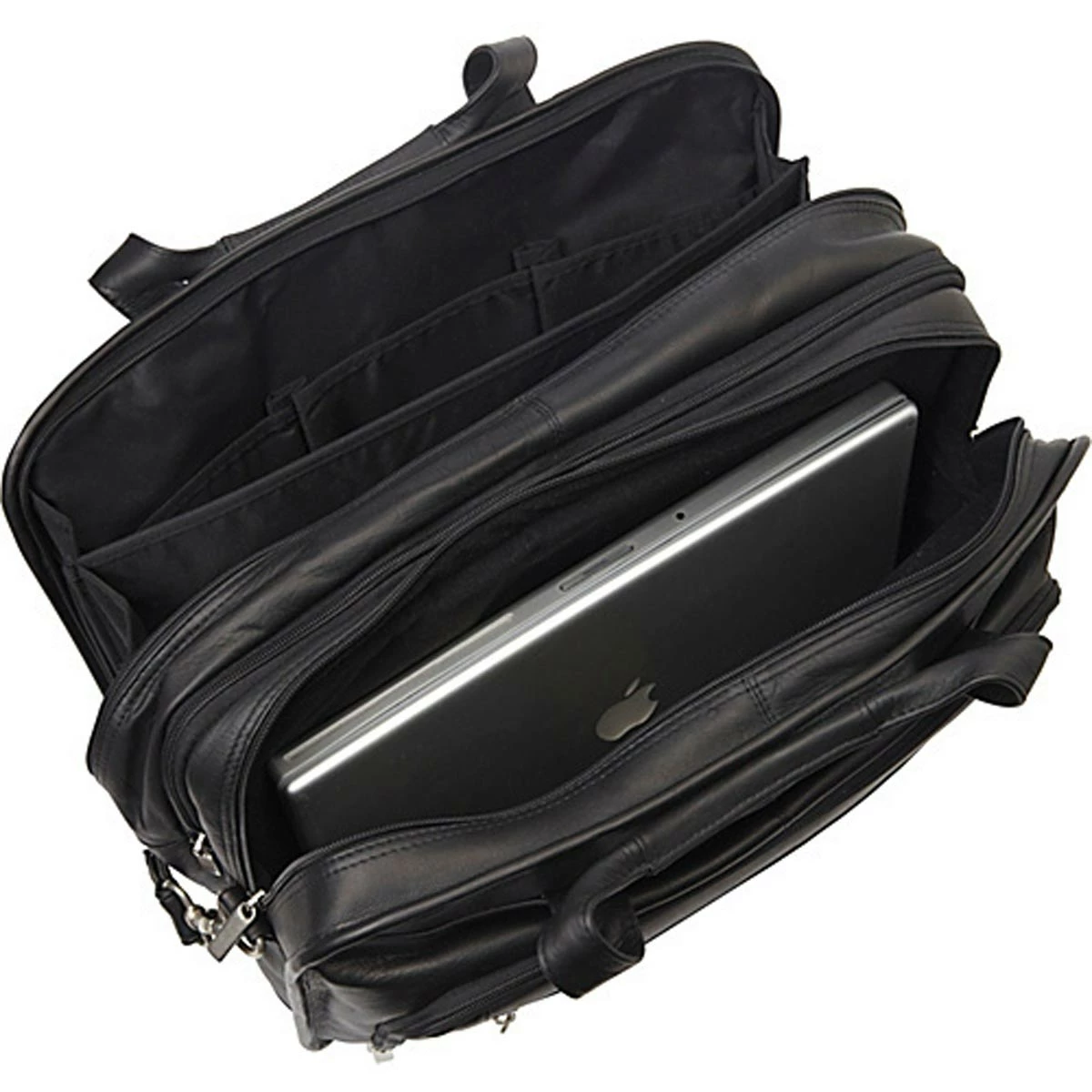 LeDonne Leather Oversized Laptop Briefcase 4 LeDonne Leather Oversized Laptop Briefcase - Image 4